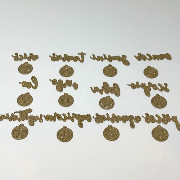 Anna Griffin Celestial Dies Zodiac Themed Embossing And Cutting Set 666303021229 - Picture 5 of 16